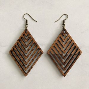 Wooden Endo Earrings